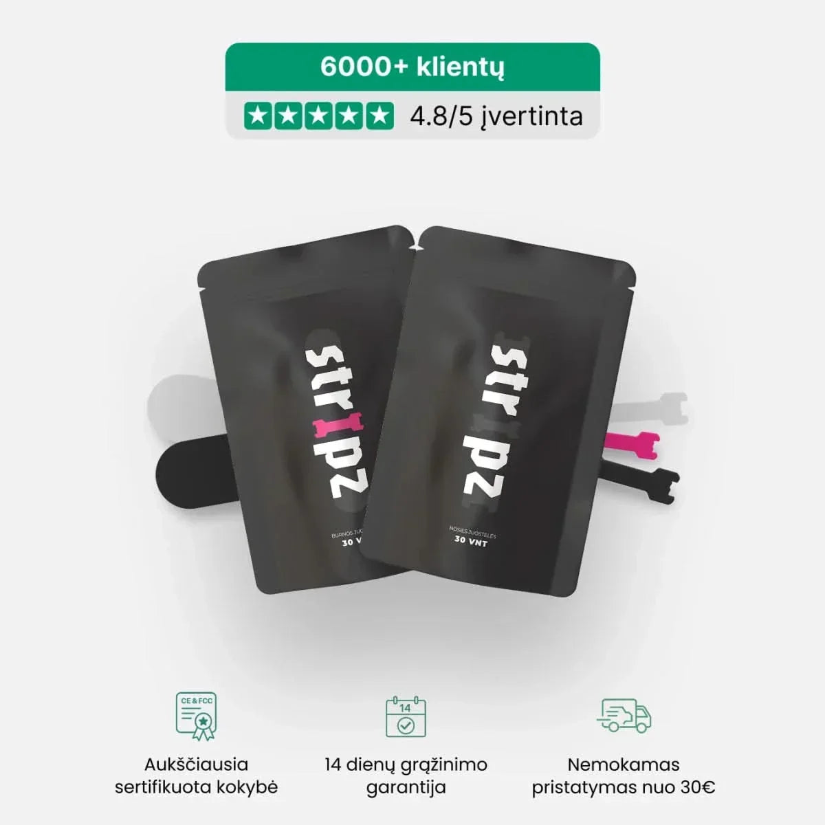 Atleto rinkinys - Juoda - Miegui ir sportui - STRIPZ