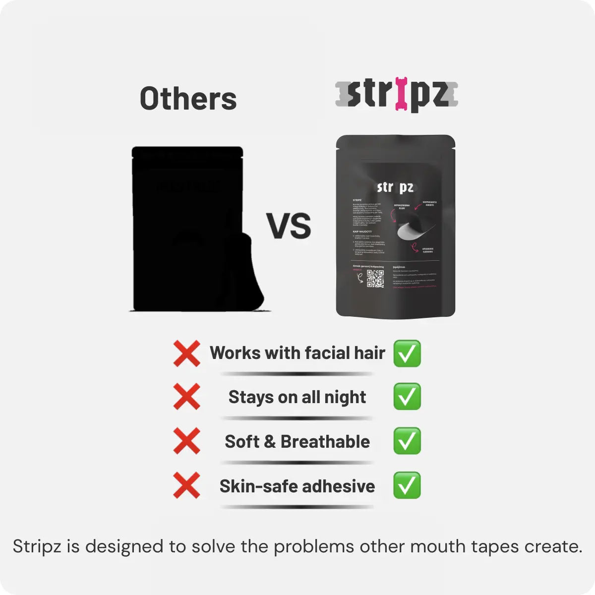 STRIPZ™ BreathFix Mouth Tape | BUY 1 - GET 1 FREE